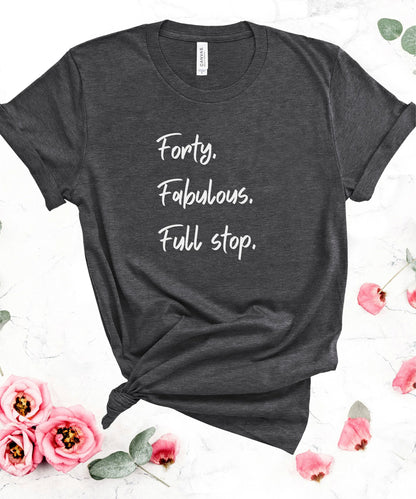 40th Birthday T-Shirt, Fortieth Tee, 40 Gift, Milestone Birthday Shirt